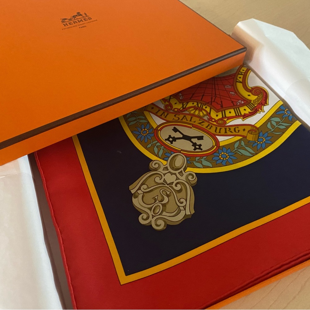 Hermes SALZBURG silk scarf NIB